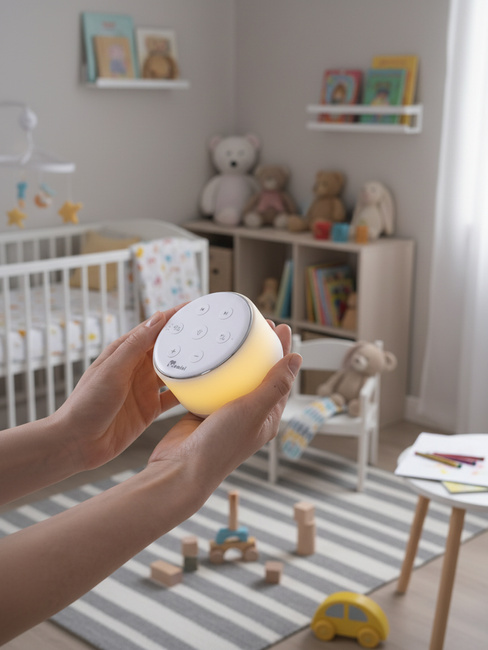 Zestaw Podwójnego Spokoju: Lampka Lullumo + Niania BlissView