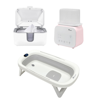 Zestaw Codziennej Troski o Maluszka: Wanienka BelloBath + Podgrzewacz 6w1 MelloDuo+ Podgrzewacz Chusteczek WarmWipes